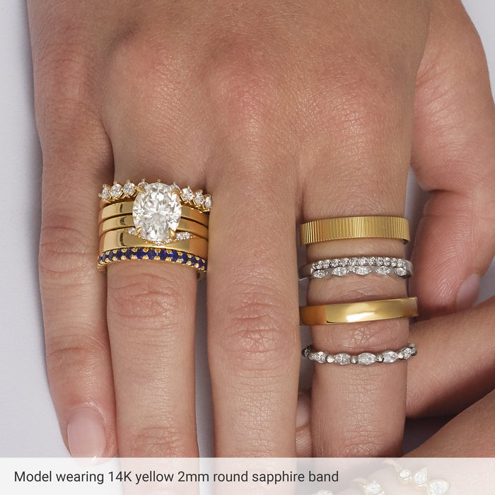 14K Yellow Gold 1/3 CTW Lab-Grown Diamond Anniversary Band
