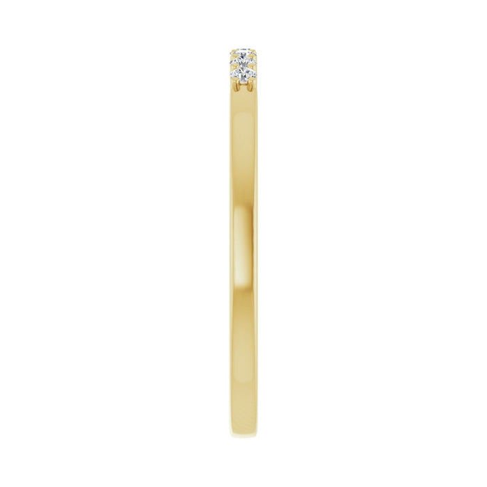 14K Yellow Gold 1/10 CTW Lab-Grown Diamond Anniversary Band