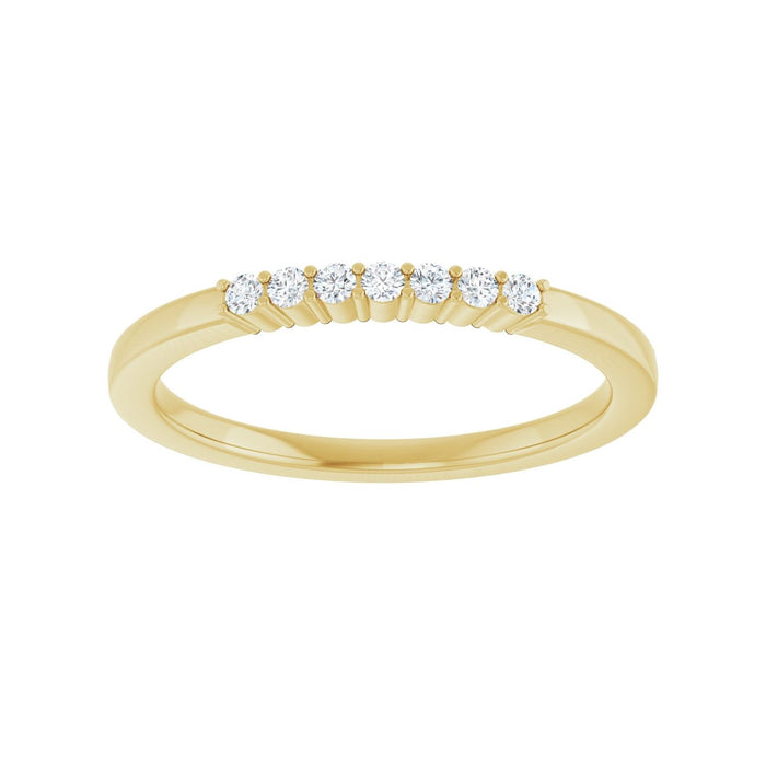 14K Yellow Gold 1/10 CTW Lab-Grown Diamond Anniversary Band