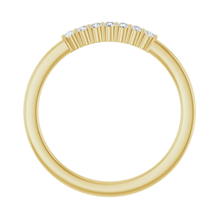 14K Yellow Gold 1/10 CTW Lab-Grown Diamond Anniversary Band