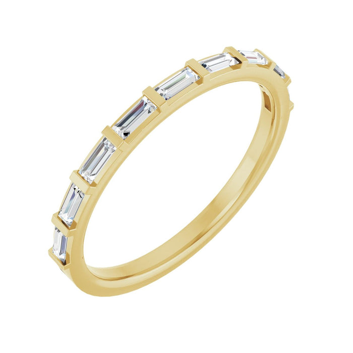 14K Yellow Gold 1/4 CTW Lab-Grown Diamond Anniversary Band