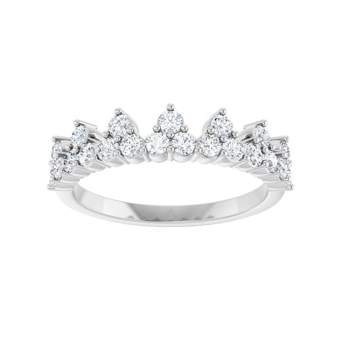 14K White Gold 5/8 CTW Lab-Grown Diamond Stackable Ring