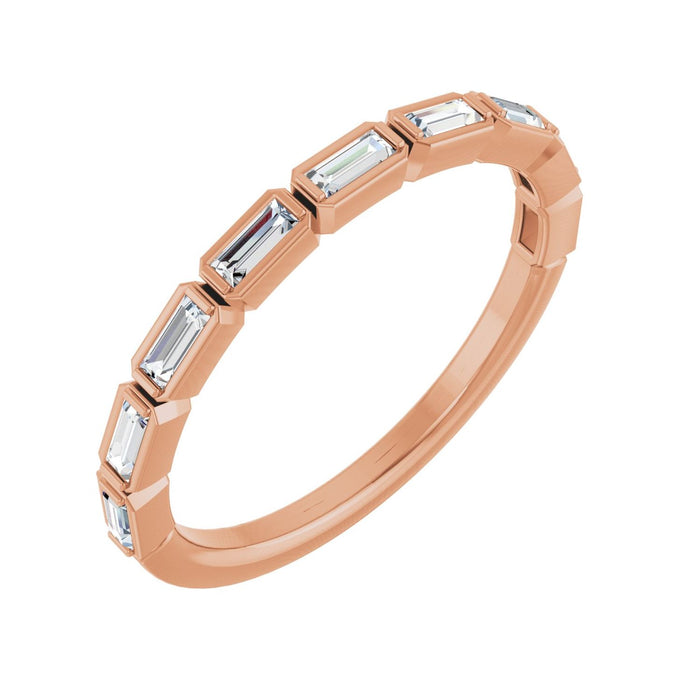 14K Rose Gold 1/4 CTW Lab-Grown Diamond Anniversary Band