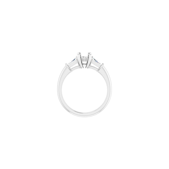 14K White Gold 5.5 mm Round 1/4 CTW Lab-Grown Diamond Semi-Set Engagement Ring