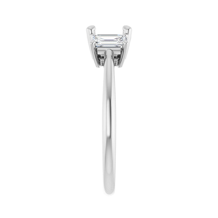 Platinum 6.5 mm Round 3/4 CTW Lab-Grown Semi-Set Engagement Ring