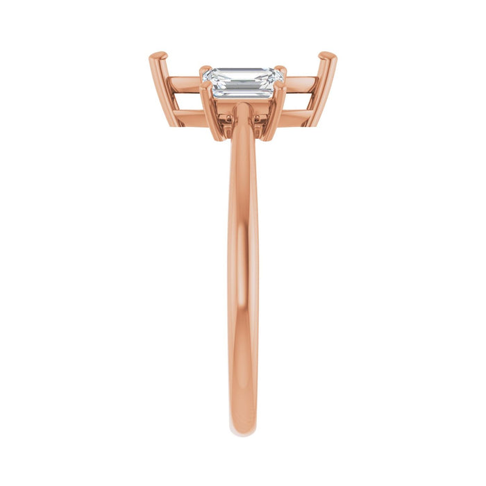 14K Rose Gold 10x5 mm Marquise 3/4 CTW Lab-Grown Semi-Set Engagement Ring