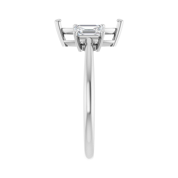 Platinum 10x5 mm Marquise 3/4 CTW Lab-Grown Semi-Set Engagement Ring