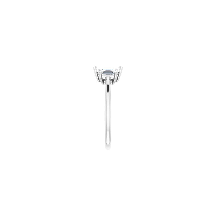 Platinum 7x3.5 mm Marquise 3/4 CTW Lab-Grown Semi-Set Engagement Ring