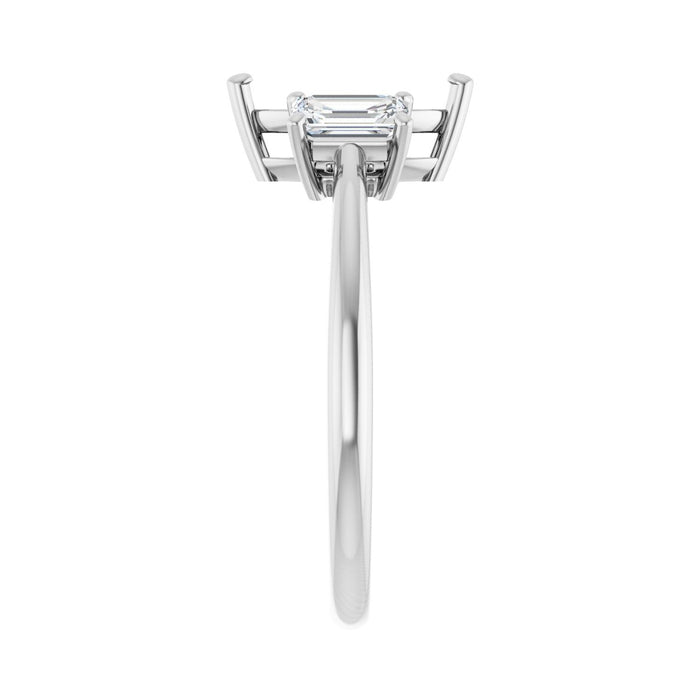 Platinum 9x4.5 mm Marquise 3/4 CTW Lab-Grown Semi-Set Engagement Ring