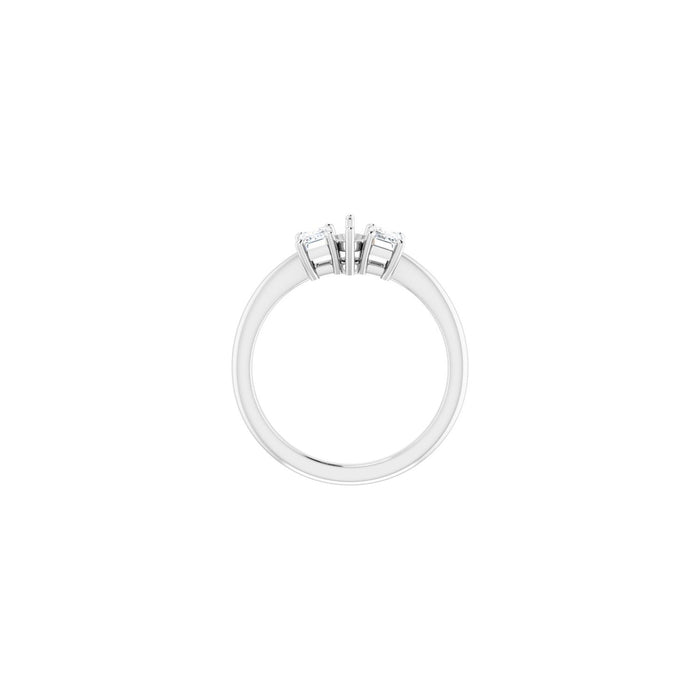 14K White Gold 7x3.5 mm Marquise 3/4 CTW Lab-Grown Semi-Set Engagement Ring