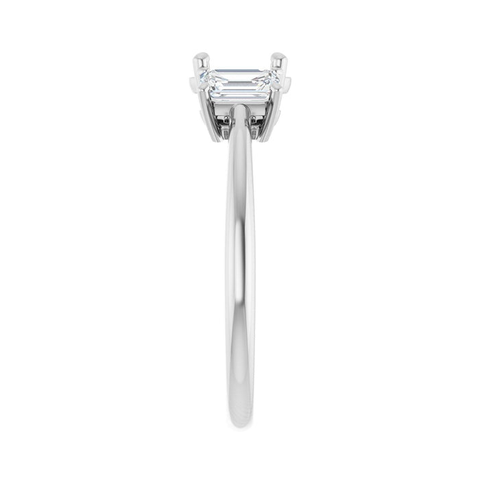 14K White Gold 7x5 mm Oval 3/4 CTW Lab-Grown Semi-Set Engagement Ring