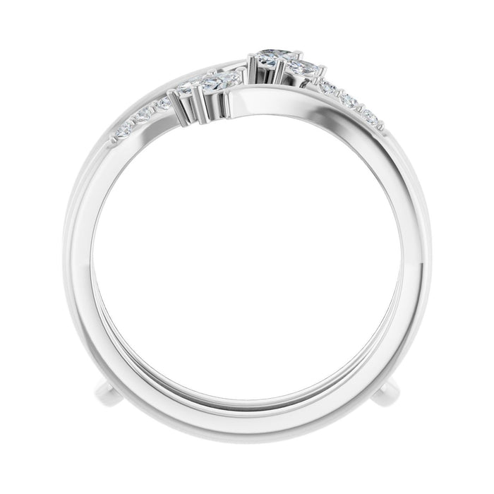 14K White Gold 1/4 CTW Lab-Grown Diamond Ring Guard