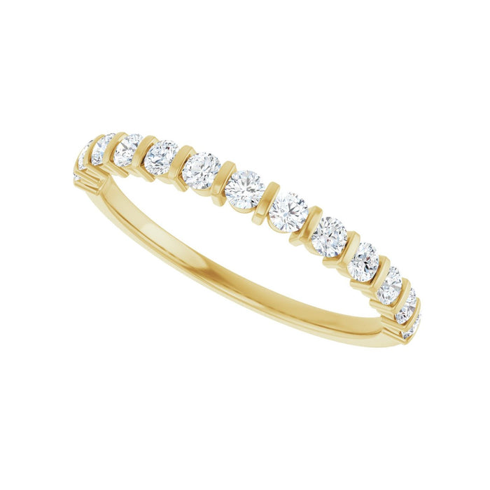10K Yellow Gold 3/8 CTW Lab-Grown Diamond Anniversary Band