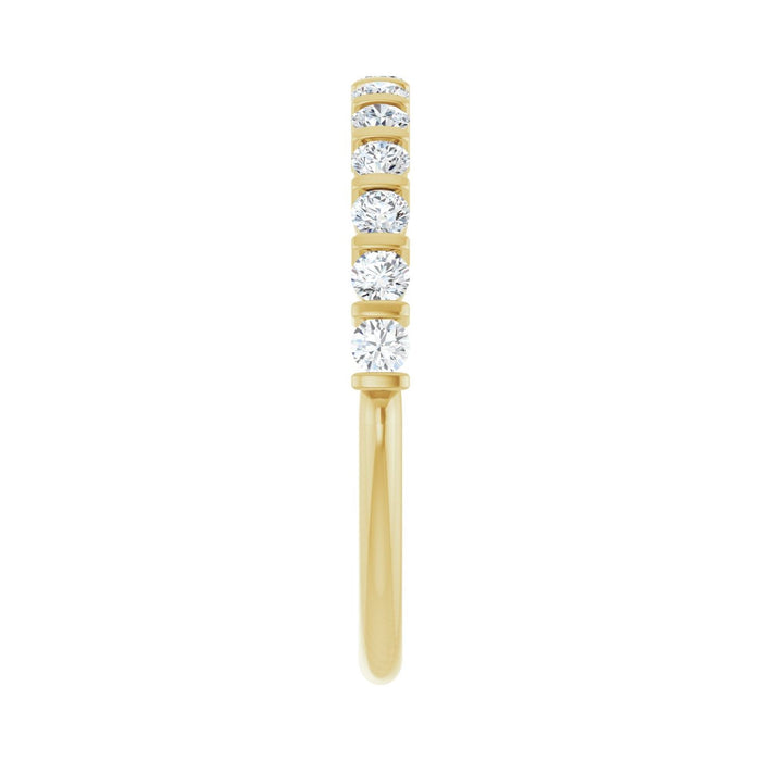 10K Yellow Gold 3/8 CTW Lab-Grown Diamond Anniversary Band
