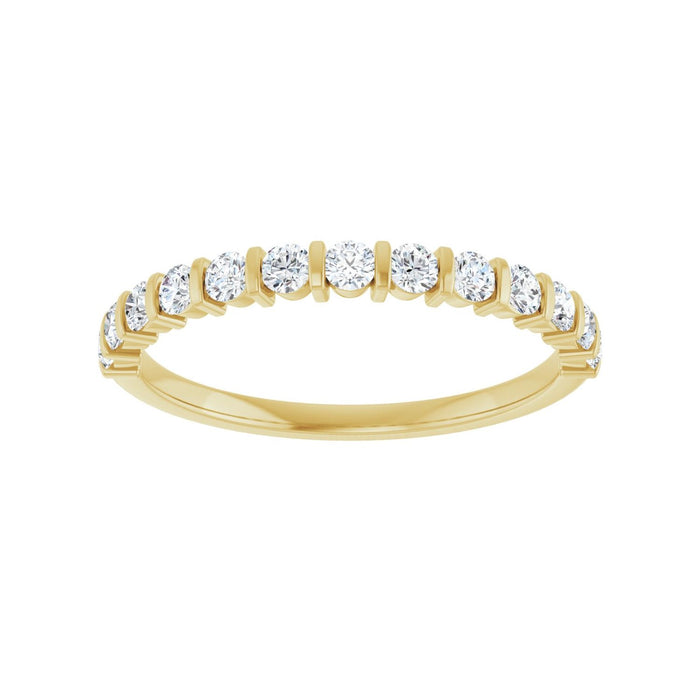 10K Yellow Gold 3/8 CTW Lab-Grown Diamond Anniversary Band