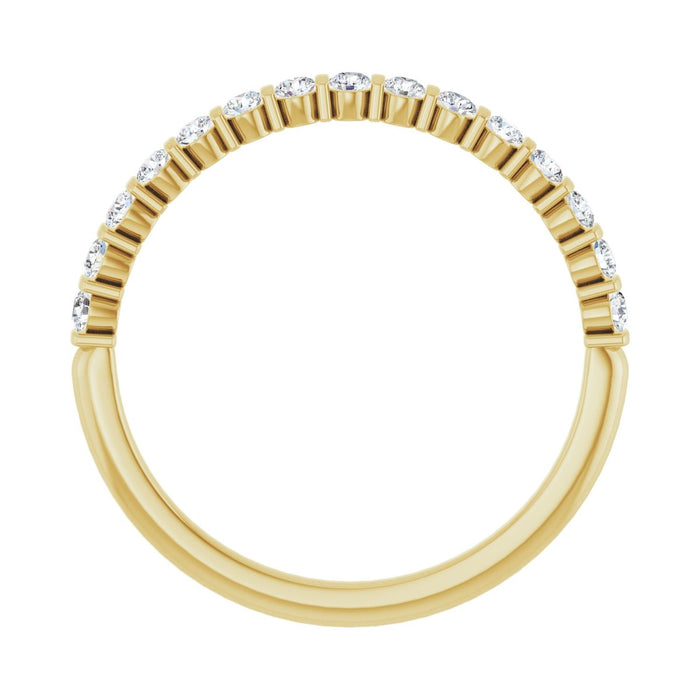 10K Yellow Gold 1/4 CTW Lab-Grown Diamond Anniversary Band