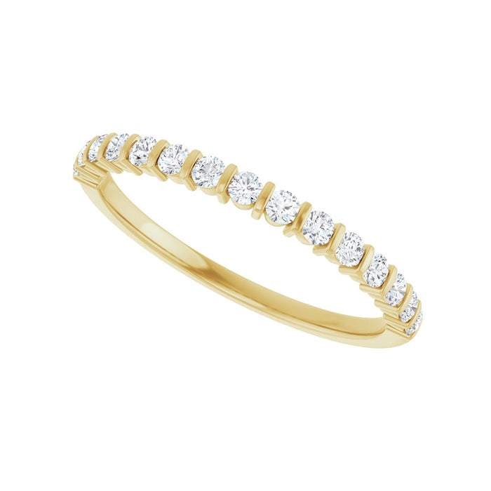10K Yellow Gold 1/4 CTW Lab-Grown Diamond Anniversary Band