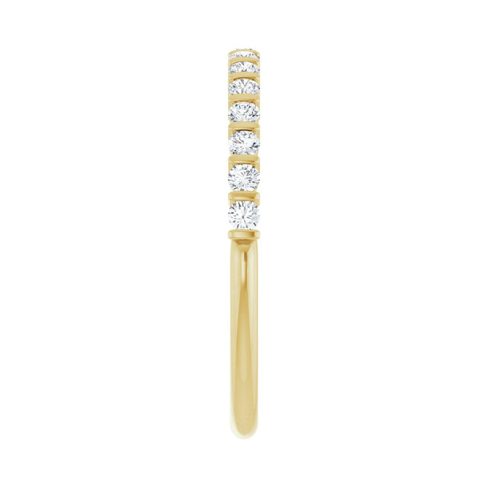 10K Yellow Gold 1/4 CTW Lab-Grown Diamond Anniversary Band