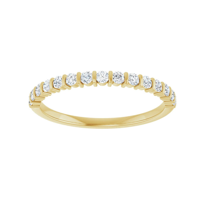 10K Yellow Gold 1/4 CTW Lab-Grown Diamond Anniversary Band