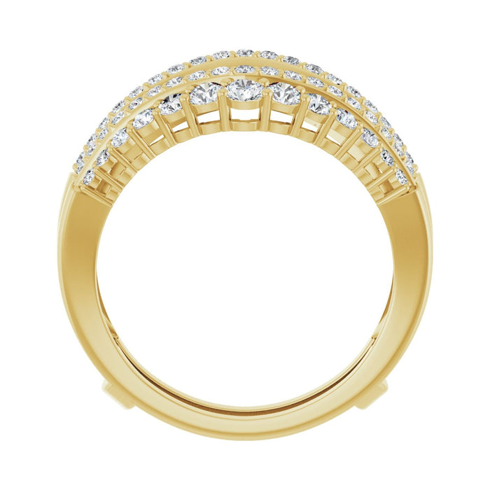 14K Yellow Gold 1 CTW Lab-Grown Diamond Ring Guard