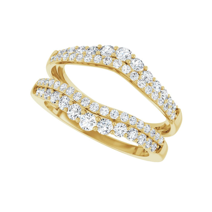 14K Yellow Gold 1 CTW Lab-Grown Diamond Ring Guard