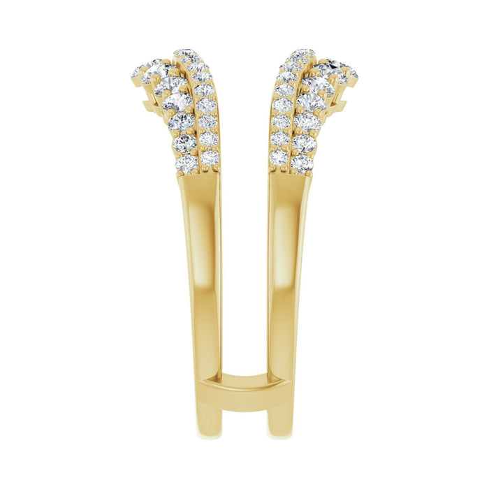 14K Yellow Gold 1 CTW Lab-Grown Diamond Ring Guard