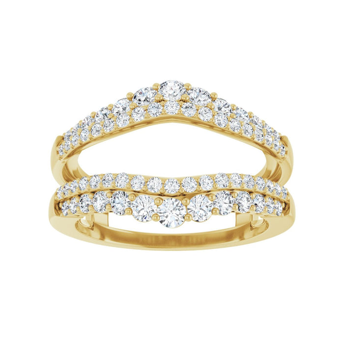 14K Yellow Gold 1 CTW Lab-Grown Diamond Ring Guard