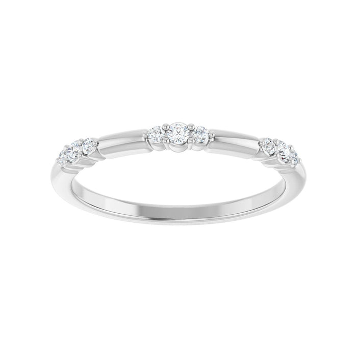 14K Yellow Gold 1/8 CTW Lab-Grown Diamond Stackable Ring