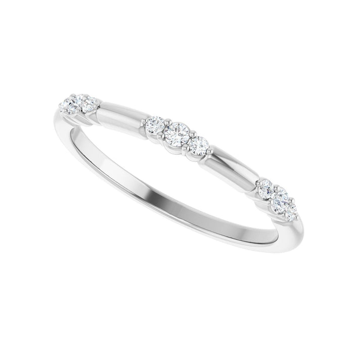 14K Yellow Gold 1/8 CTW Lab-Grown Diamond Stackable Ring