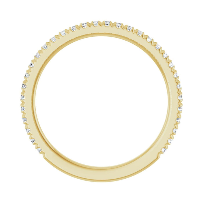 14K Yellow Gold 1/3 CTW Lab-Grown Diamond Anniversary Band