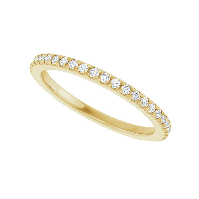 14K Yellow Gold 1/3 CTW Lab-Grown Diamond Anniversary Band