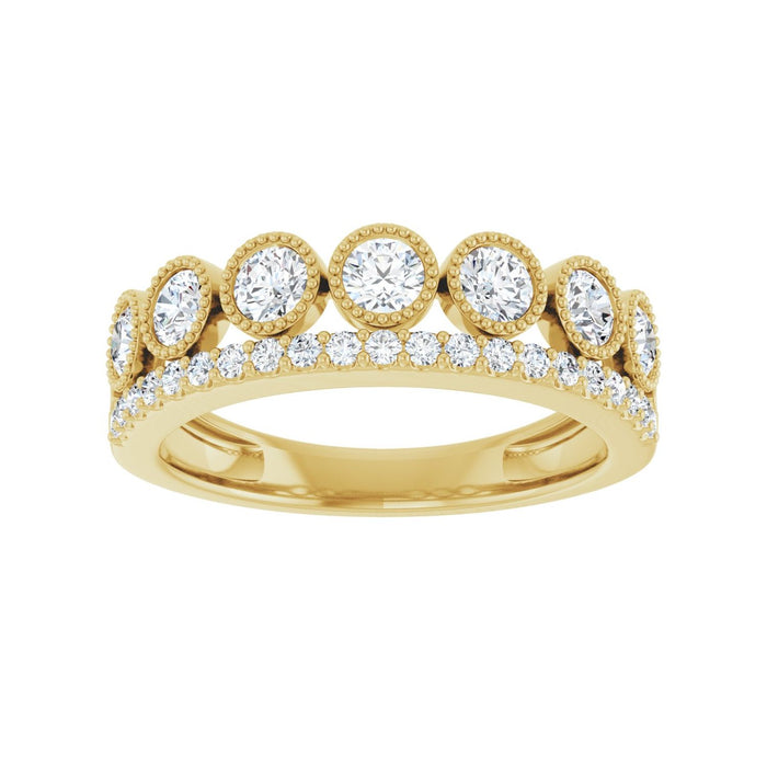 14K Yellow Gold 1 CTW Lab-Grown Diamond Ring