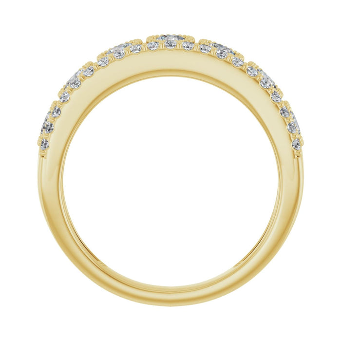 14K Yellow Gold 1 CTW Lab-Grown Diamond Ring