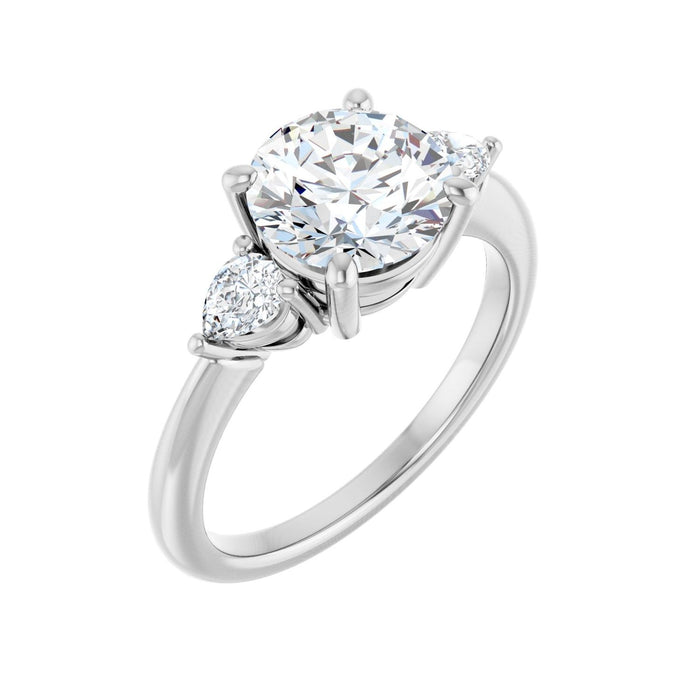 14K White Gold 2 1/4 CTW Lab-Grown Diamond Engagement Ring