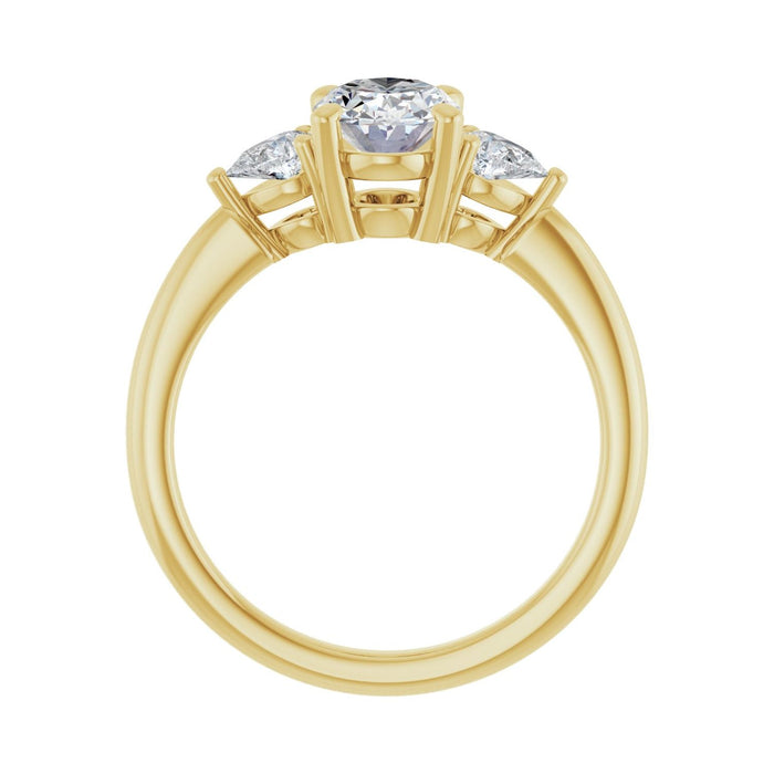 14K Yellow Gold 1 1/4 CTW Lab-Grown Diamond Engagement Ring