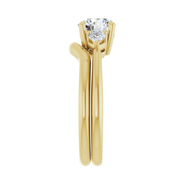 14K Yellow Gold 1 1/4 CTW Lab-Grown Diamond Engagement Ring