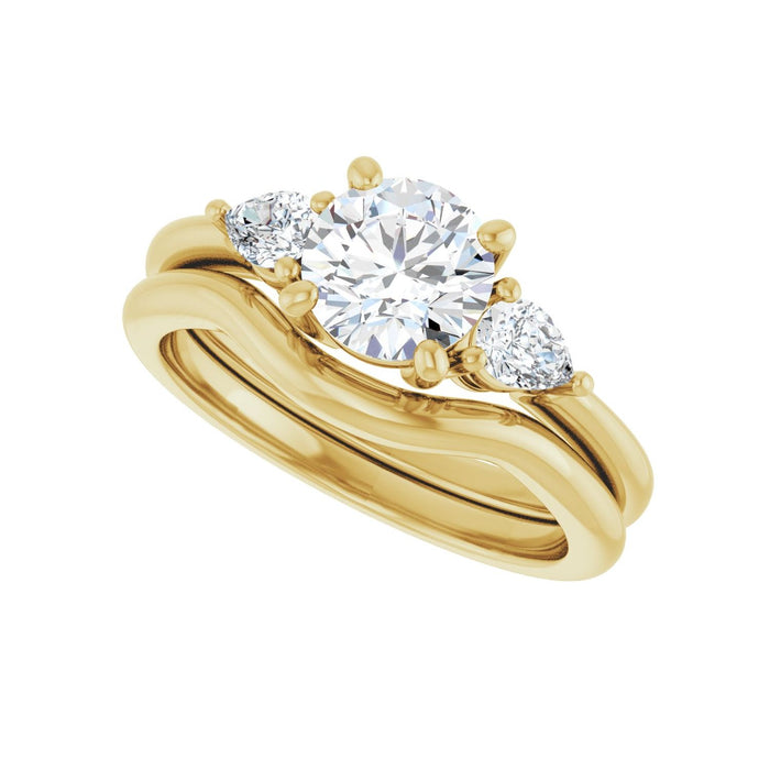 14K Yellow Gold 1 1/4 CTW Lab-Grown Diamond Engagement Ring
