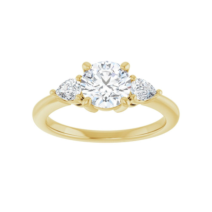 14K Yellow Gold 1 1/4 CTW Lab-Grown Diamond Engagement Ring