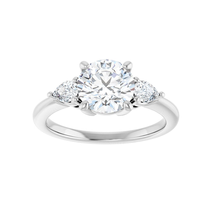 14K White Gold 1 3/4 CTW Lab-Grown Diamond Engagement Ring