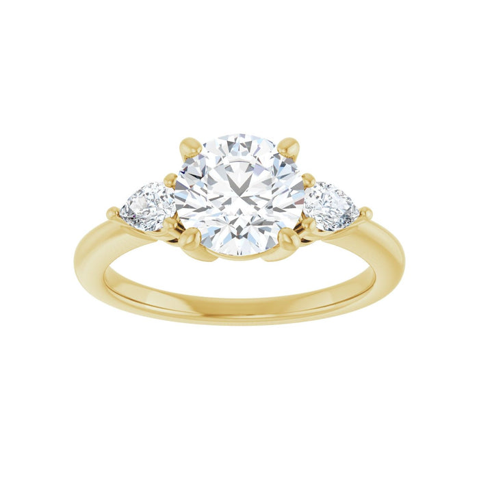 14K Yellow Gold 1 3/4 CTW Lab-Grown Diamond Engagement Ring