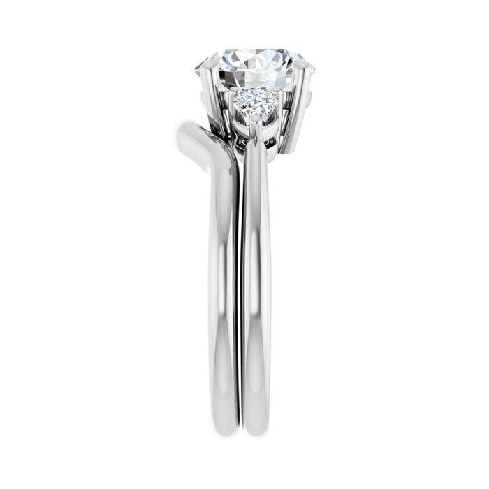 14K White Gold 2 1/4 CTW Lab-Grown Diamond Engagement Ring