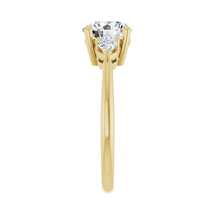 14K Yellow Gold 1 3/4 CTW Lab-Grown Diamond Engagement Ring