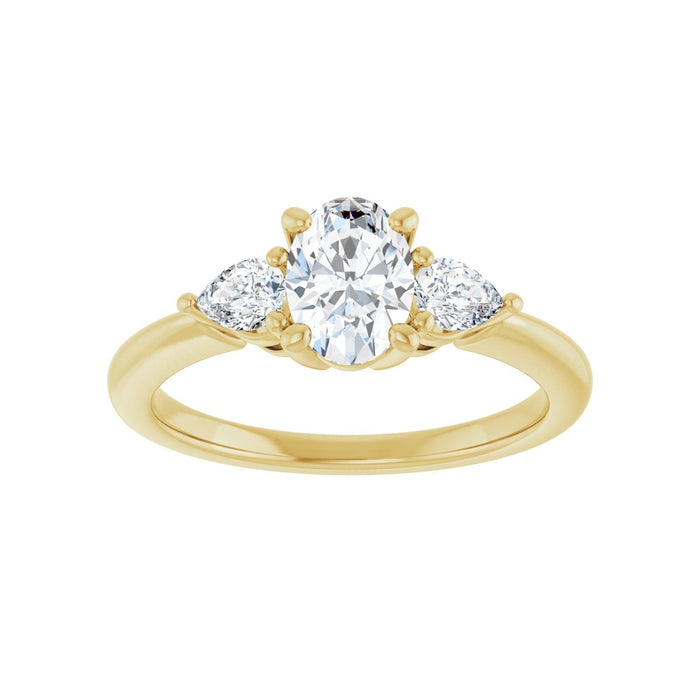 14K Yellow Gold 1 CTW Lab-Grown Diamond Engagement Ring