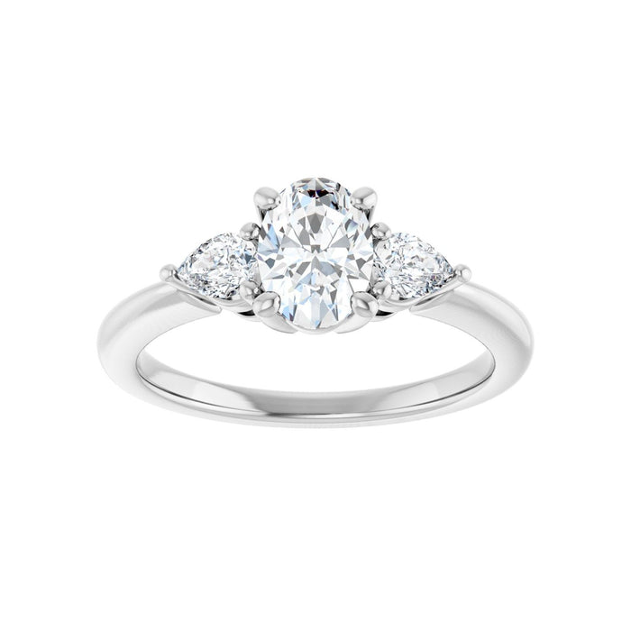 14K White Gold 1 CTW Lab-Grown Diamond Engagement Ring