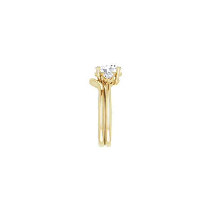 14K Yellow Gold 1 3/4 CTW Lab-Grown Diamond Engagement Ring