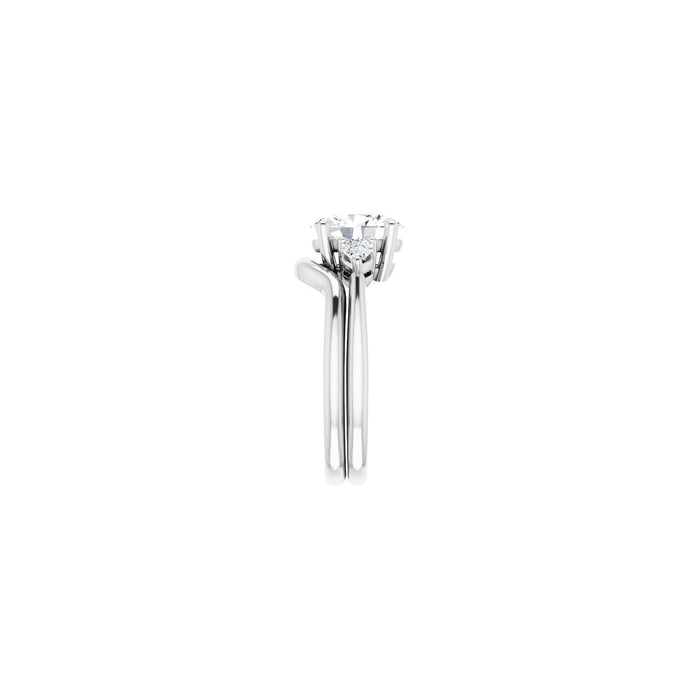 14K White Gold 1 3/4 CTW Lab-Grown Diamond Engagement Ring