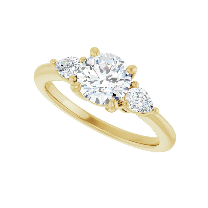 14K Yellow Gold 1 1/4 CTW Lab-Grown Diamond Engagement Ring