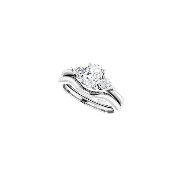 14K White Gold 1 CTW Lab-Grown Diamond Engagement Ring