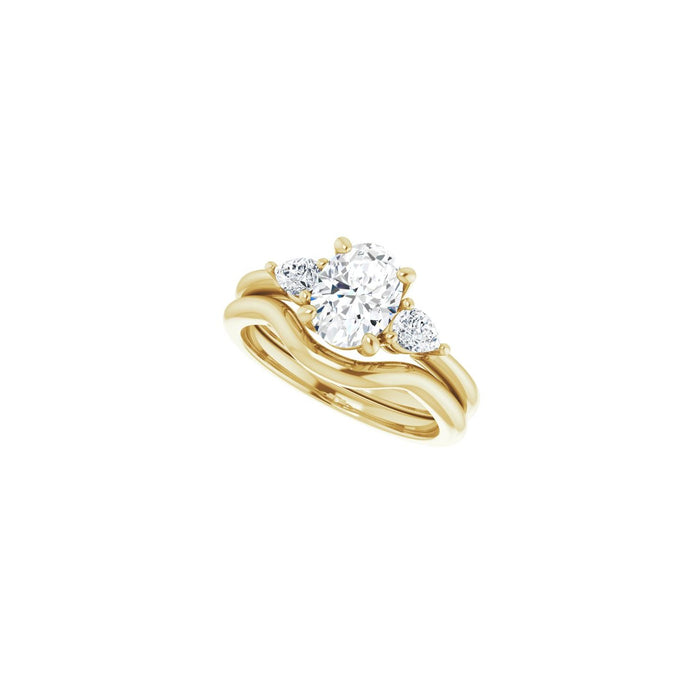 14K Yellow Gold 1 1/4 CTW Lab-Grown Diamond Engagement Ring