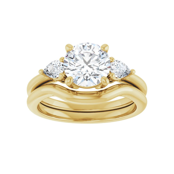 14K Yellow Gold 1 3/4 CTW Lab-Grown Diamond Engagement Ring